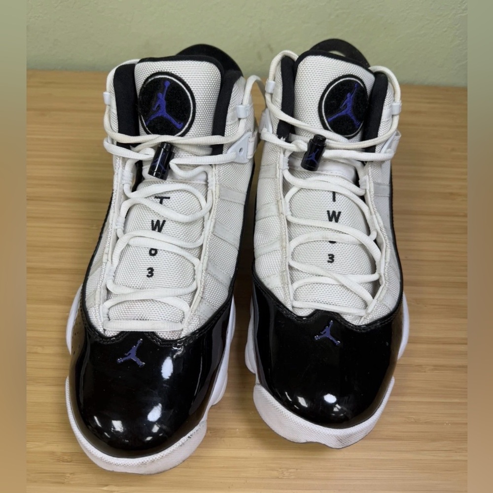 Air Jordan 6 Rings Concord 322992-104 Men’s 10.5 White Black Dark Concord